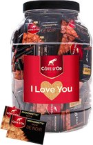Côte d'Or Mignonette Noir de Noir "I Love You" - Cadeau Saint Valentin - Tablettes de chocolat noir - 1400g