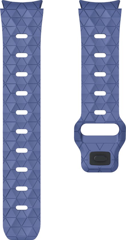 YONO Hexagon Bandje 20mm - Horlogebandje geschikt voor Samsung Galaxy Watch 6/5/4 (40/43/44/47mm Classic & Pro) - Donkerblauw - YONO