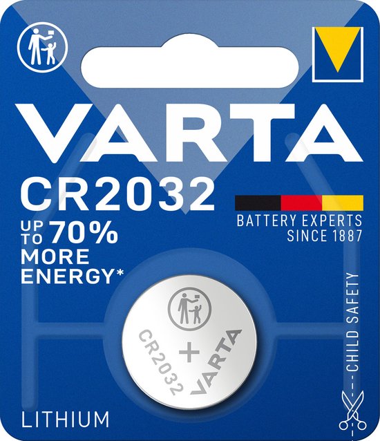 Battery Varta CR-2032 3V - 10 pakjes van 1 stuks - Knoopcel
