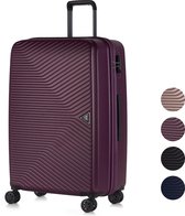 ©TROLLEYZ - Ibiza No.3 - Reiskoffer 78cm met TSA slot - Dubbele wielen - 360° spinners - 100% ABS - Reiskoffer in Dazzling Purple