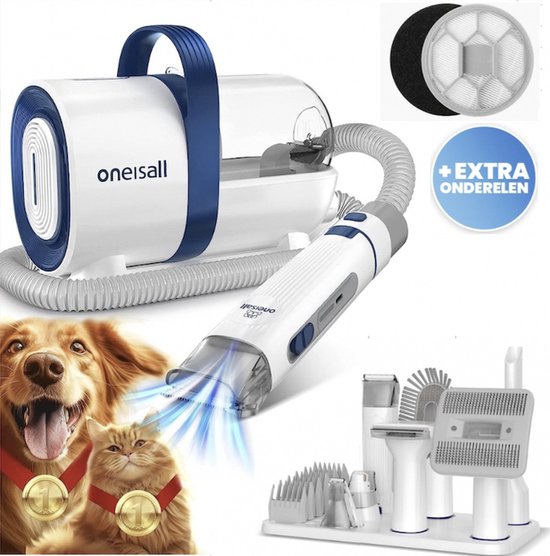 Oneisall Toilettage pour chien avec aspirateur - Kit de toilettage