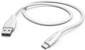 Hama USB-A naar USB-C kabel - USB-C oplaadkabel- 1,5 meter - Geschikt voor Smartphone en Tablet - Wit