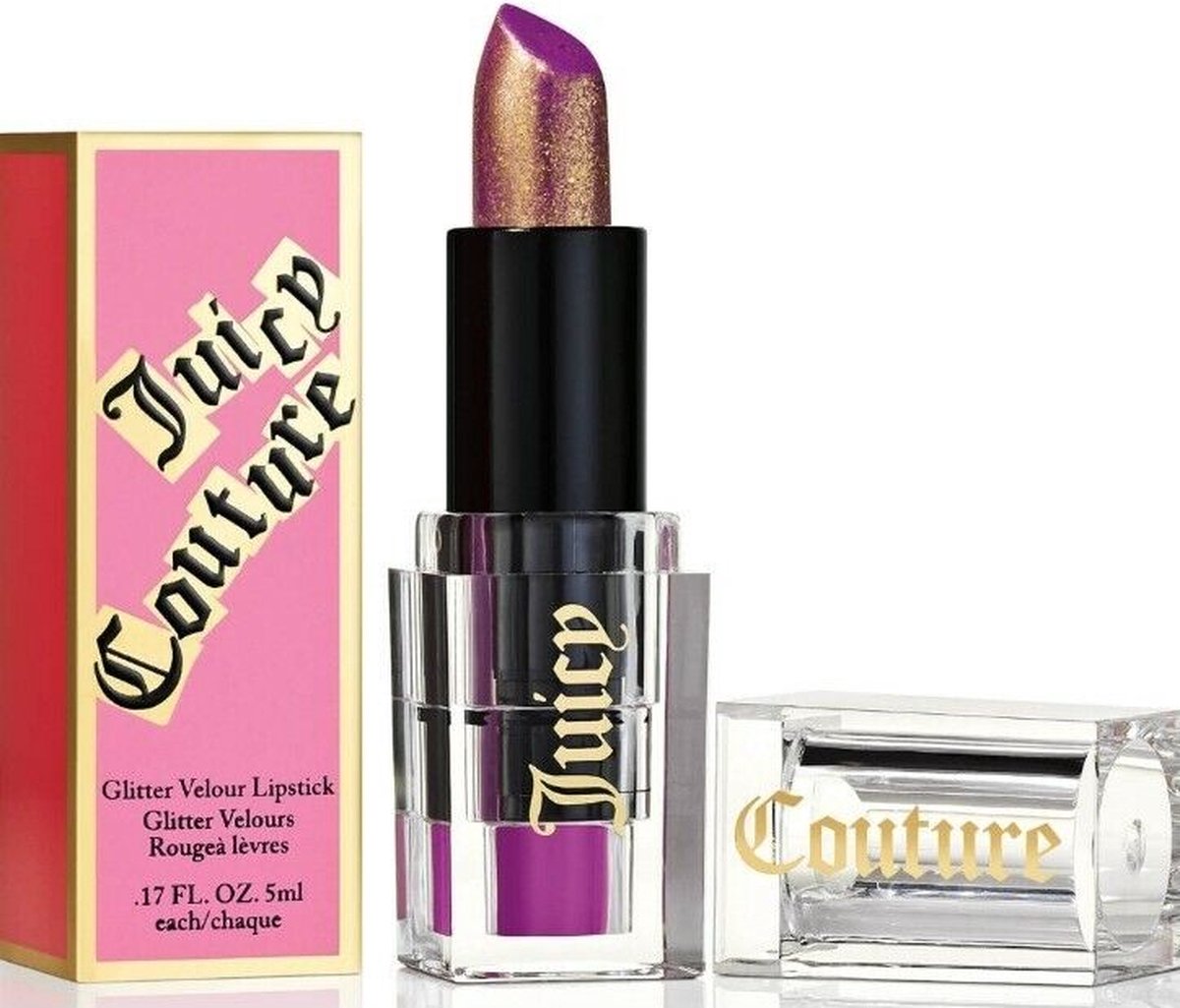 Juicy Couture Glitter Velour Lipstick #05 UV Darling 3.8g
