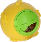 Kerbl Snackbal voor Kippen - Ø 7,5 cm – Foegeerspeelgoed – 3 Levels – Instelbare Opening – Voor Binnen en Buiten – Interactief – Geel/Groen