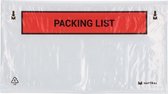 x Paklijst envelop A8 Packing List 225 x 122 mm - Met plakstrip - Enveloppendoos