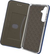 Merkloos, Case Geschikt voor Samsung Galaxy S24 Flip-kaarthouder Ondersteuning Video, Blauw