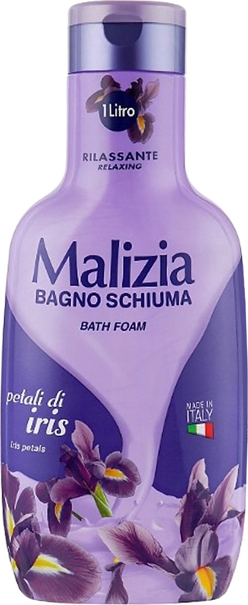 Goedkoopste Malizia Ontspannende Badschuim - Irisbloemblaadjes 1L