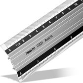 Aristo liniaal - 20 cm - aluminium met rubber inleg - AR-15021