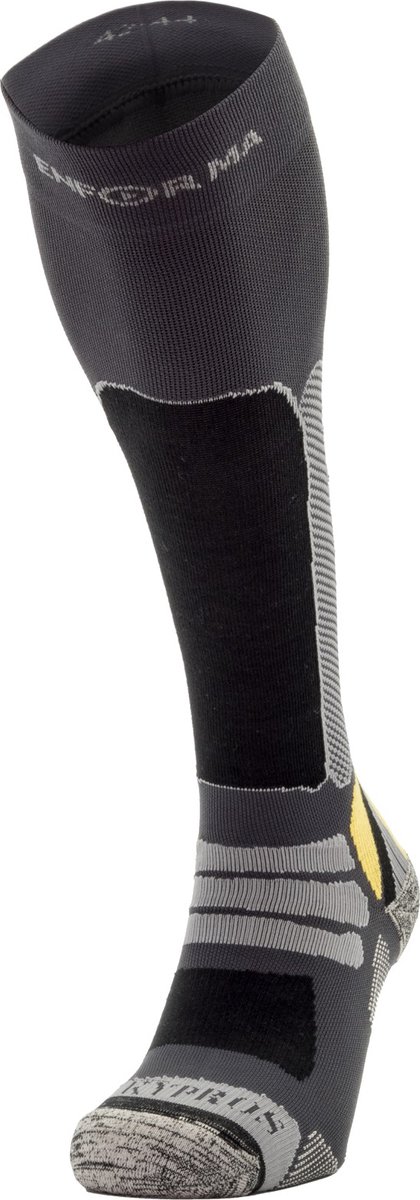 Enforma Kypros Sport en Ski sokken Sportsokken Enkel en Achilles support Bacterievrij Medium compressie – L 42-44 Zwart