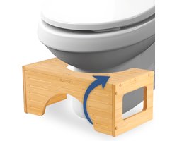Top 8 opstapjes voor de wc – veilig & zelfstandig (2025) 3 BUDDLEY Toiletkrukje Bamboe 180° - Zwart - Voor volwassenen en kinderen