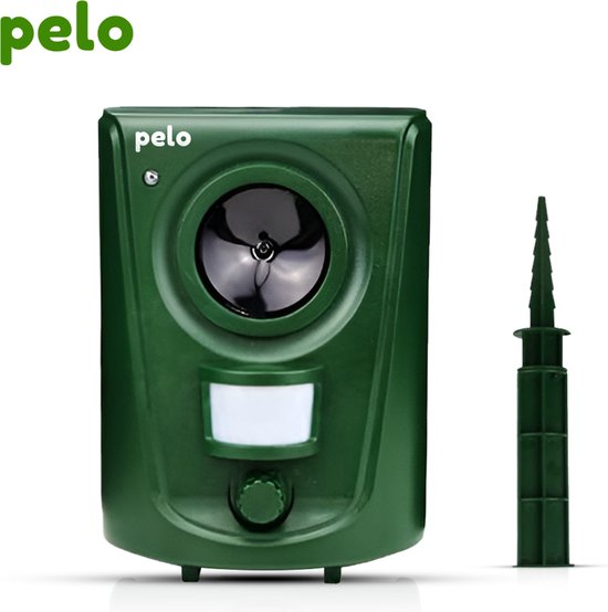 Groene "pelo" ongedierteverjager met infraroodsensor en aardpin.
