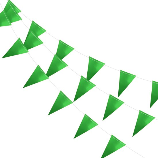 Groene Slingers Vlaggenlijn Groen Verjaardag Slinger Verjaardag 