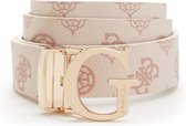 Guess Masie Verstelbare en Omkeerbare Dames broekriem - Rose Logo - Maat M