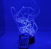 Hilset Creative 3D led lamp – stitch met pop