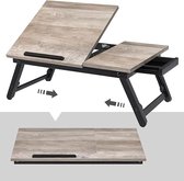 Bed table - Foldable Tray - laptop table for bed, laptoptafel voor bed, laptoptafel voor lezen of ontbijt, ‎55 x 35 x 23 cm;