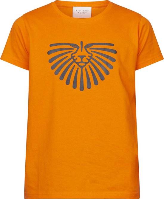 T-shirt Femme SISTERS POINT Hita-ss2 - Orange/ White - Taille L