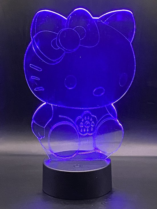 Hilset Creative - Lampe LED 3D - Hello Kitty