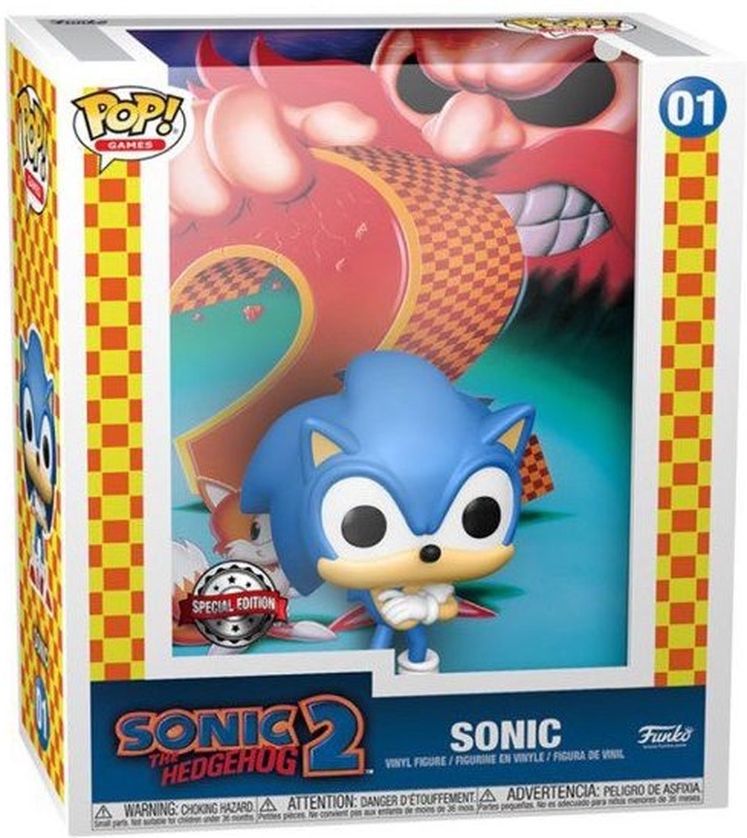 SONIC - Figures de base 4 pouces avec accessoire - les motifs