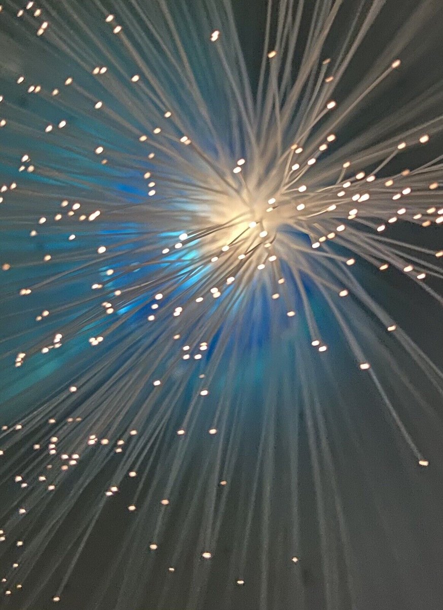 Kleur Veranderende Fiber Optic Fontein Fiber Optic Light LED Multicolor Veranderende Kleurrijke Fontein Optische Fiber Lamp Kids Decoratie Lamp voor Bruiloft Kerstfeest Vakantie, met Willekeurige