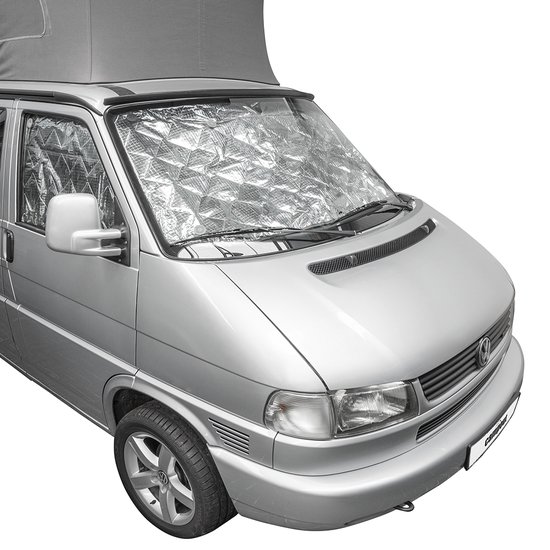 Campout Raamisolatieset voor Volkswagen T4 - Isolerende raamfolie - 7-laags materiaal - Raamisolatie folie - Tegen hitte en kou - Uv-bestendig - Inclusief bevestigingszuignappen – 3 Stuks