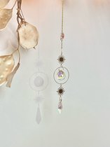 Suncatcher - Small - Zonnevanger - Hanger - Raam Decoratie - Goud - Kristallen