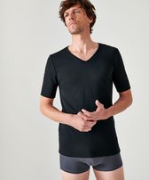 Damart - T-shirt Korte mouwen, V-hals - Heren - Zwart - (126-133) 3XL