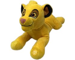 Simba Liggend Disney Pluche Knuffel met Geluid 28 cm {Disney Sound Plush Toy | Speelgoed knuffeldier knuffels voor kinderen jongens meisjes | Lady en de Vagebond, 101 Dalmatiërs, Pluto, Simba Lion King, Dumbo Dombo Olifant}