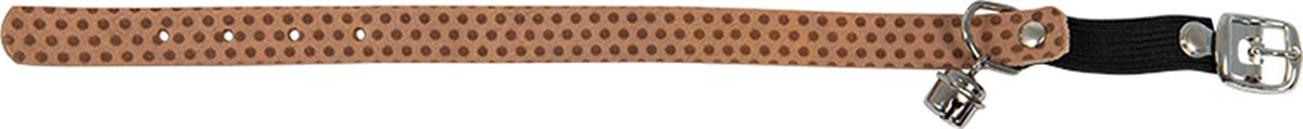 Animal Boulevard Ab30622 - Hals- En Leibanden - Kat - Ab Waxed Leather Dots Kattenhalsband Cognac-14mmx23-26cm - Maat: 14mmx23-26cm