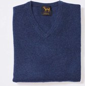 Osborne Knitwear Trui met V hals - Sweater heren in Lamswol - Pullover Heren - Rhapsody - XL