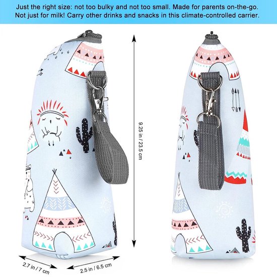 Melkfles Warmhouder - Melkfles Tas - Babyfles - Thermotas –Moedermelk - Isolatietas - gekleurd. van Bearsu — afbeelding 2