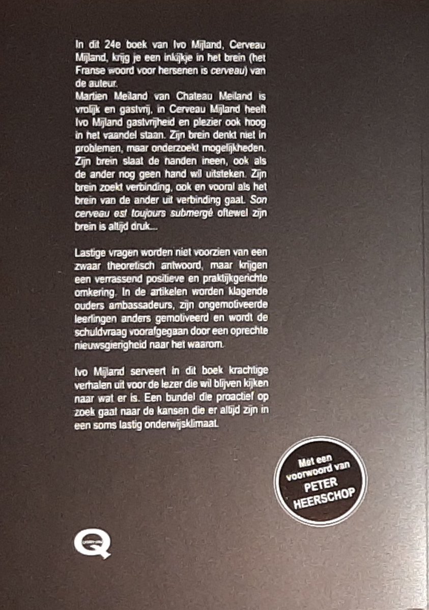 Cerveau Mijland - back cover