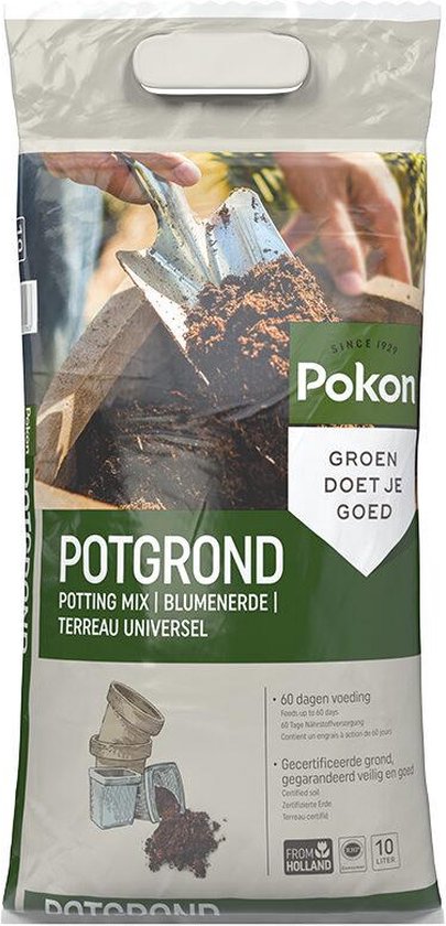 Pokon Universele Potgrond - 20l - Voor binnen en buiten - 60 dagen voeding - Potgrond universeel