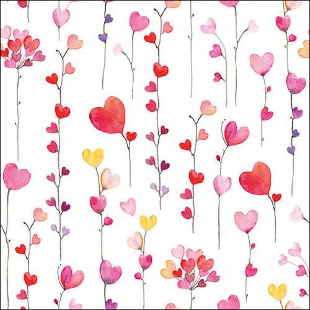 Ambiente - Lunch servetten - Hearts garlands