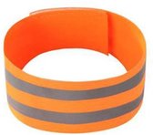 JGR Safety gear Veiligheids armbanden| Reflecterende armband | Sport armbanden | Wielrennen / Hardlopen veiligheidsband |armbanden armband hardloop wielren sport fiets hardloop zichtbaarheid - Oranje