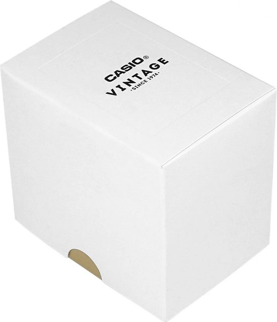 Boîte d'emballage Casio Vintage blanche avec logo.