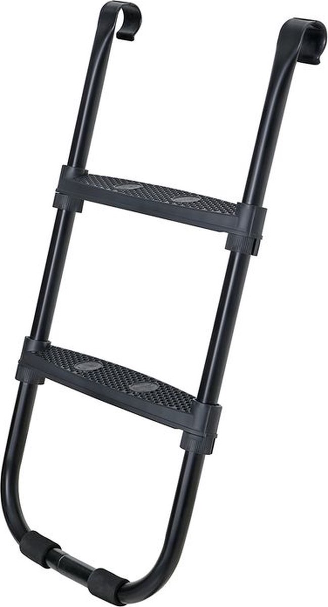 Rootz Trampoline Ladder - Trampoline Trappen - Trampoline Accessoire - Verstelbare Trampoline Ladder - Antislip Trampoline Ladder - Gepoedercoat IJzer - Zwart - 40,6 x 7,3 cm (L x B)