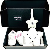 Cadeau de maternité fille - colis de maternité avec baskets pour bébé et mobile musical - cadeau de maternité - peut également être envoyé directement avec carte