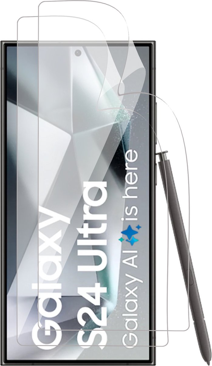 Screenprotector geschikt voor Samsung Galaxy S24 Ultra - 2x FlexGuard Screen Protector