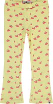Stains and Stories girls rib pants flared Meisjes Broek - yellow - Maat 98