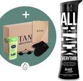 Devoted Creations ® All Black Everything - Zonnebankcreme - Zonnebankcremes - Zonnebank creme - Met Bronzer - Incl. Exclusieve Tan Obsession Giftbox - 250 ML