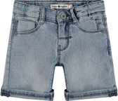 Stains and Stories boys denim short Jongens Broek - medium blue denim - Maat 134