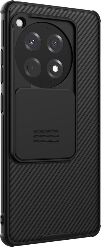 Nillkin CamShield Pro Back Cover - Geschikt voor OnePlus 12R Hoesje - Zwart
