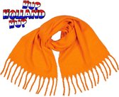 JMShops - Oranje Sjaal (180 x 65 cm) - Damessjaal Fashion Mode - Holland Nederland WK EK Koningsdag - Scarf Woman - Hup Holland Hup - Carnaval Feest