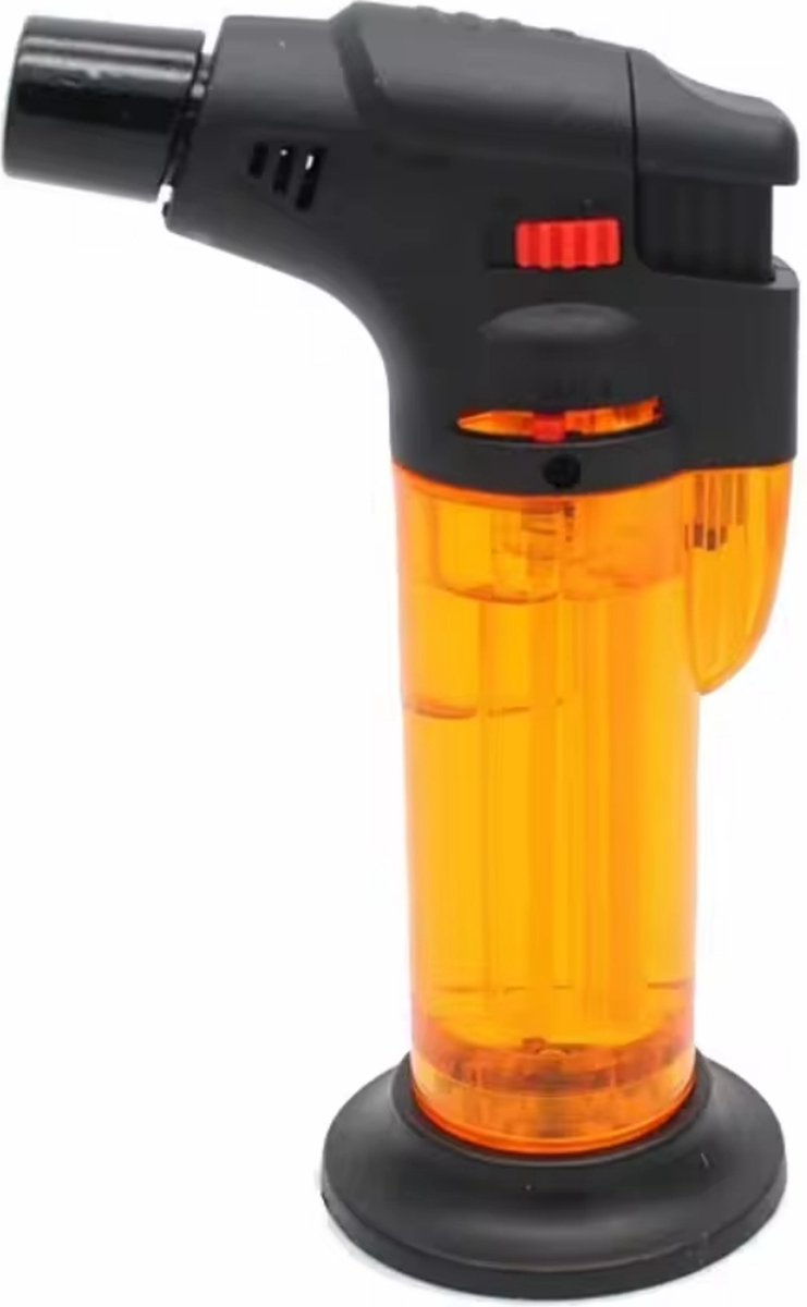 Goedkoopste Stormaansteker navulbaar - Oranje - Windproof - Crème brûlée brander - Gasbrander - Gas Aansteker - Vuurwerk - Kaarsen