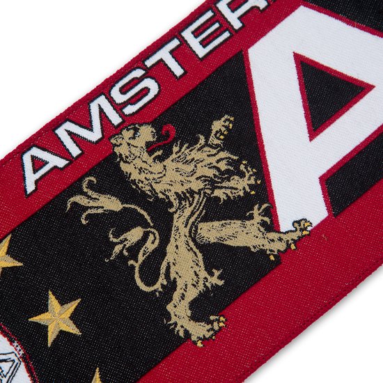Echarpe AFCA HD Double face Rouge / Zwart - Ajax - Amsterdam - Fanwear - Voetbal