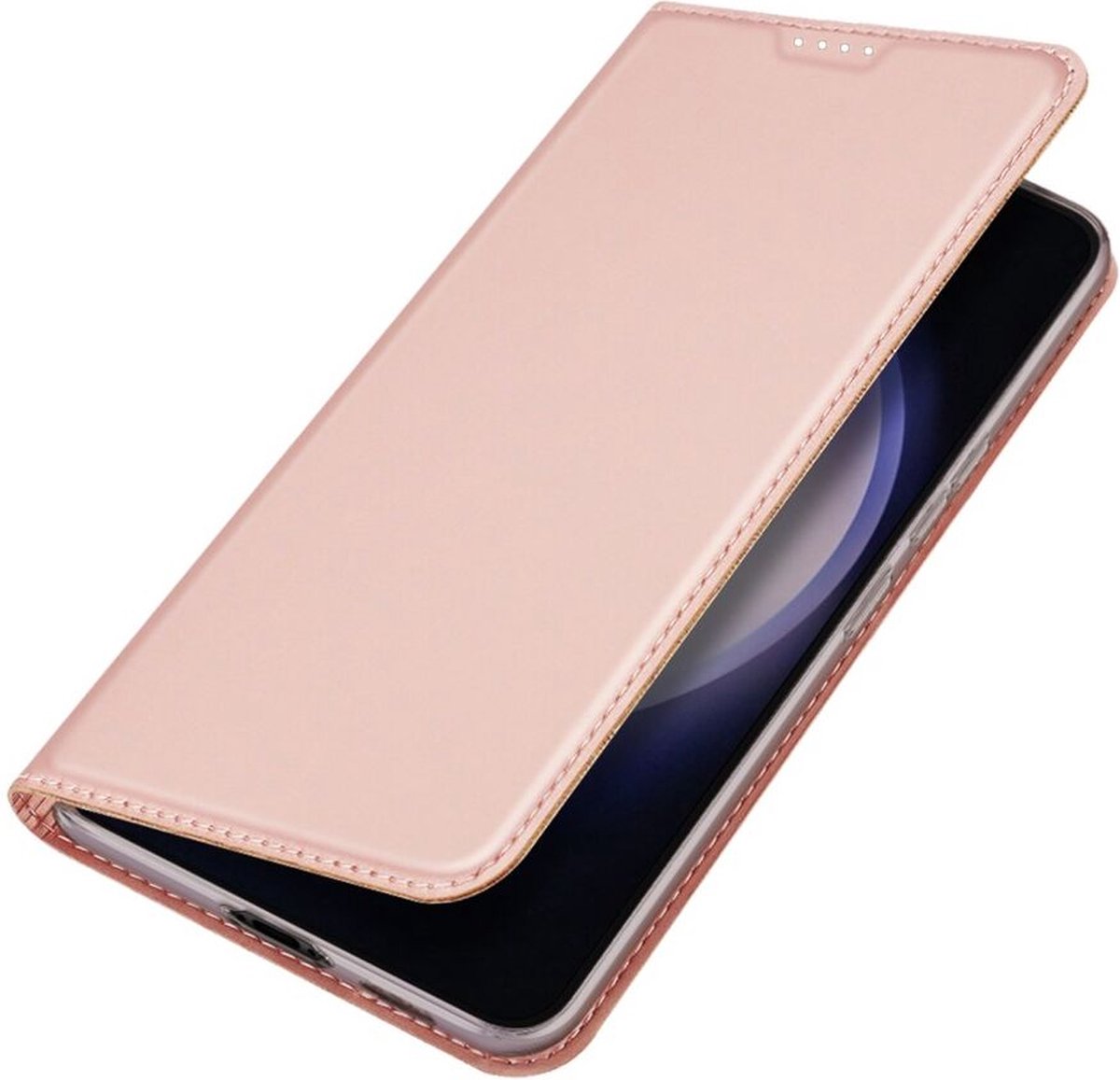 Dux Ducis Geschikt voor Samsung Galaxy S23 FE - Portemonnee Hoesje - Book Case - Roze