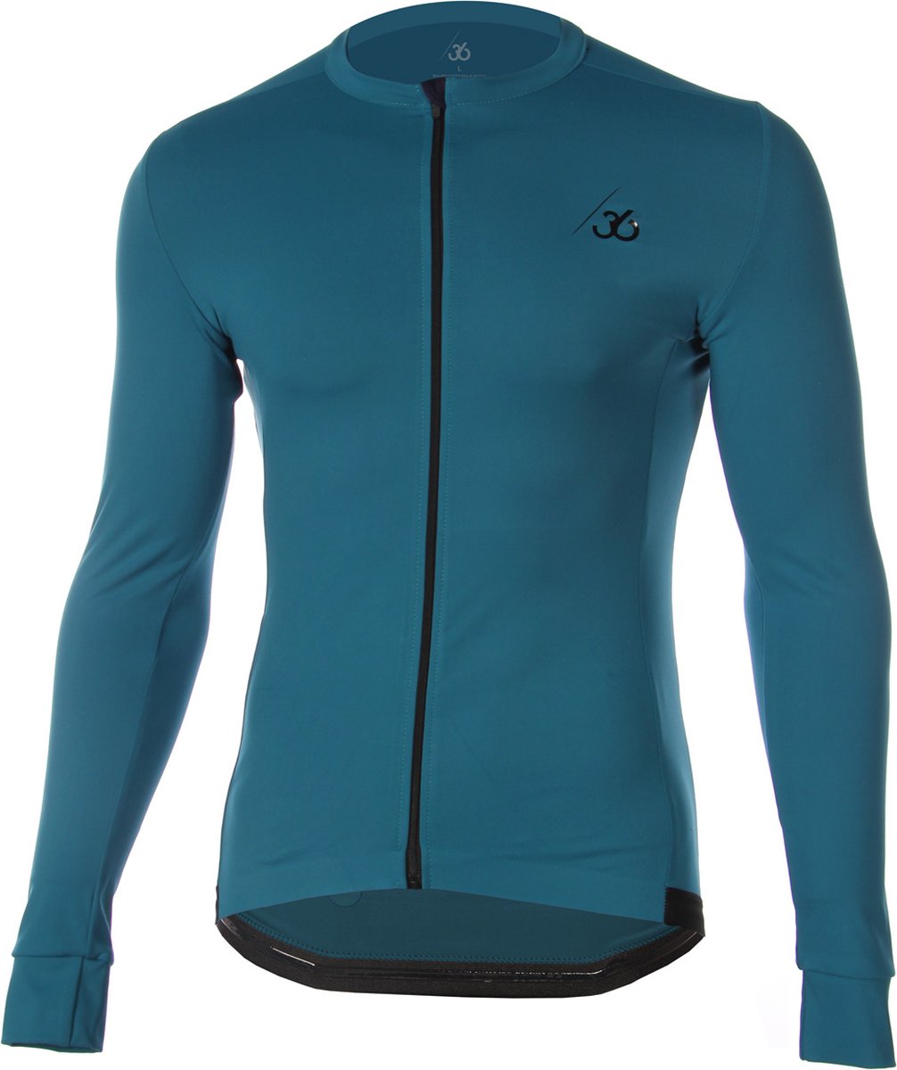 Chroma Wielershirt Lange Mouwen - Petrol - Unisex