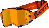 Scott Fury - Motocross Enduro MTB Cross Bril met Spiegel Lens - Oranje/Blauw
