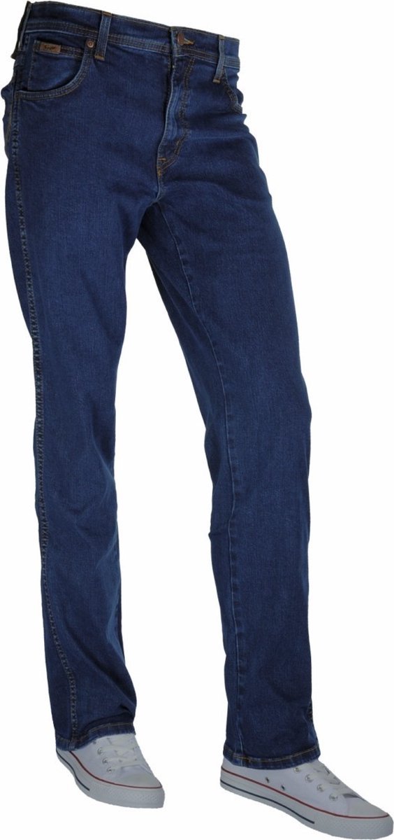 Wrangler Heren Jeans Broeken regular/straight Fit Blauw 42W / 30L Volwassenen