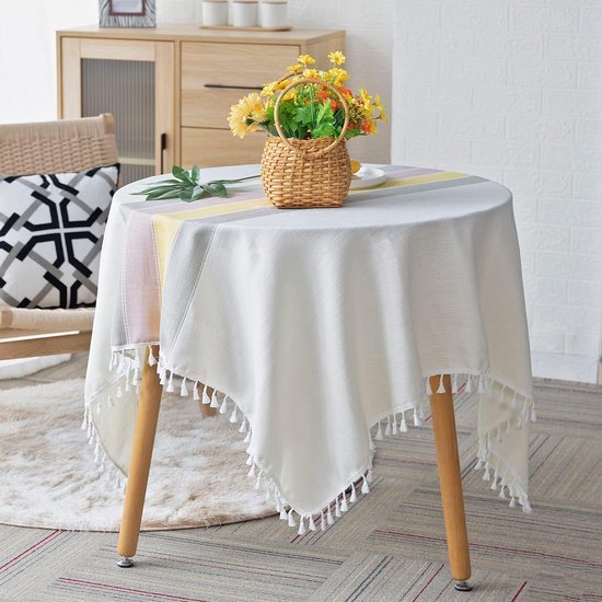 Tafelkleed Phoebe Recht Naturel / Fijn-Tafellinnen Collectie | Pure Linnen by Vlasz